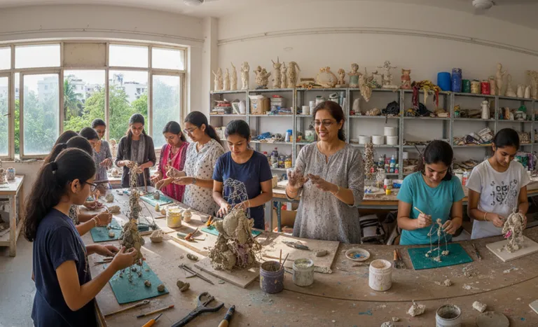 Mixed Media Sculpting Art Class Chennai