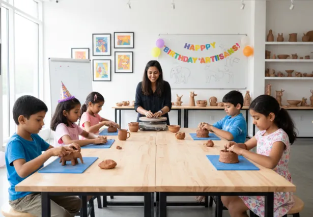Clay Birthday Party Workshops for Kids Chennai