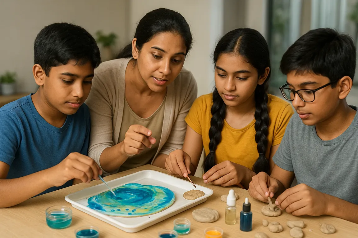 Resin Art and Clay Fusion Workshop Chennai