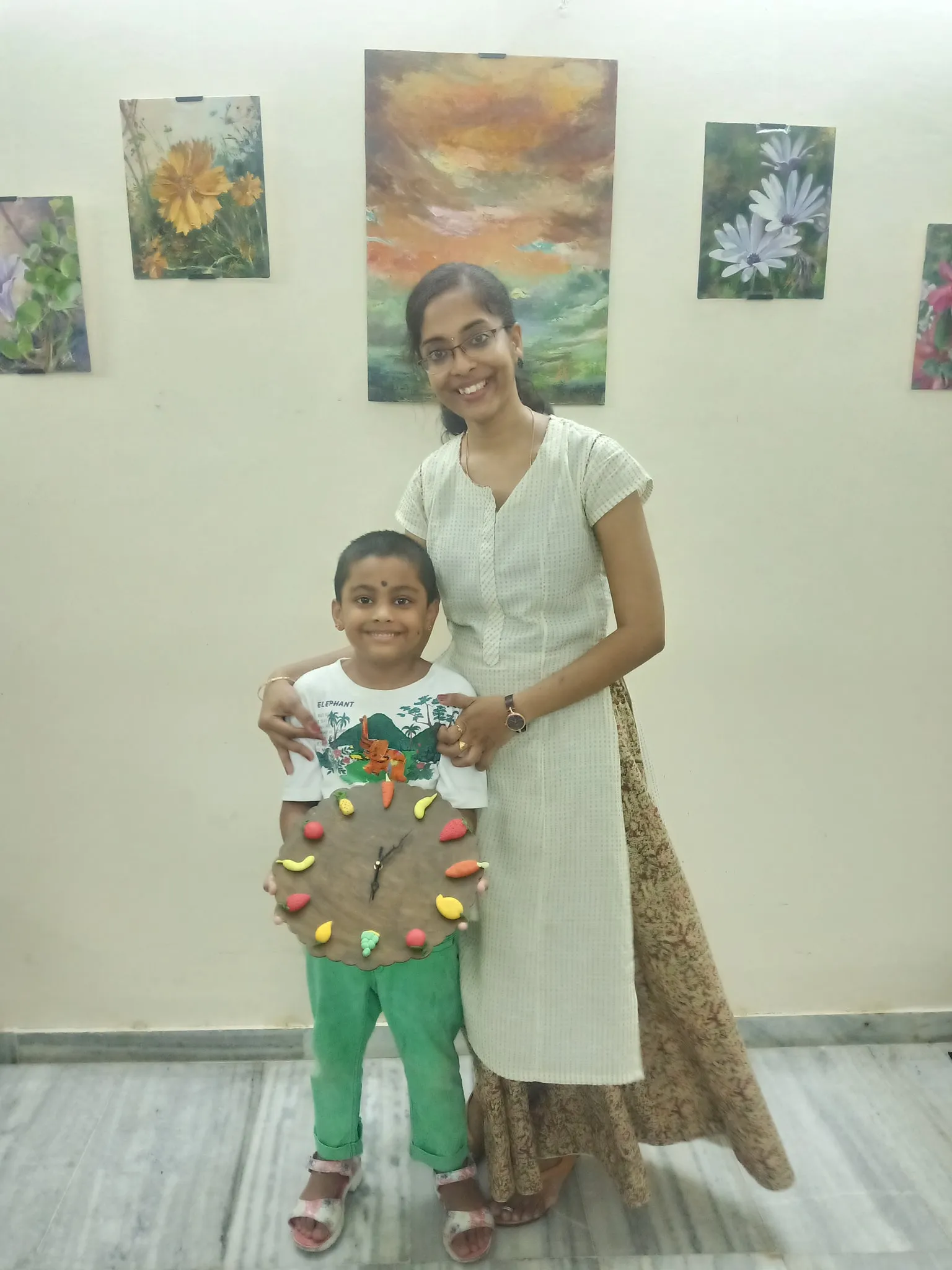 clay art made by kids in Chennai